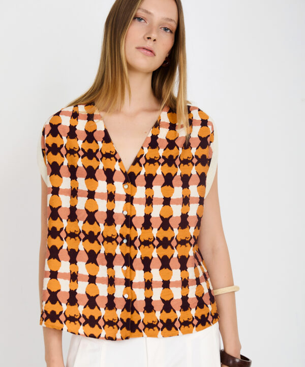 Blusa SKATÏE cinta metalizada