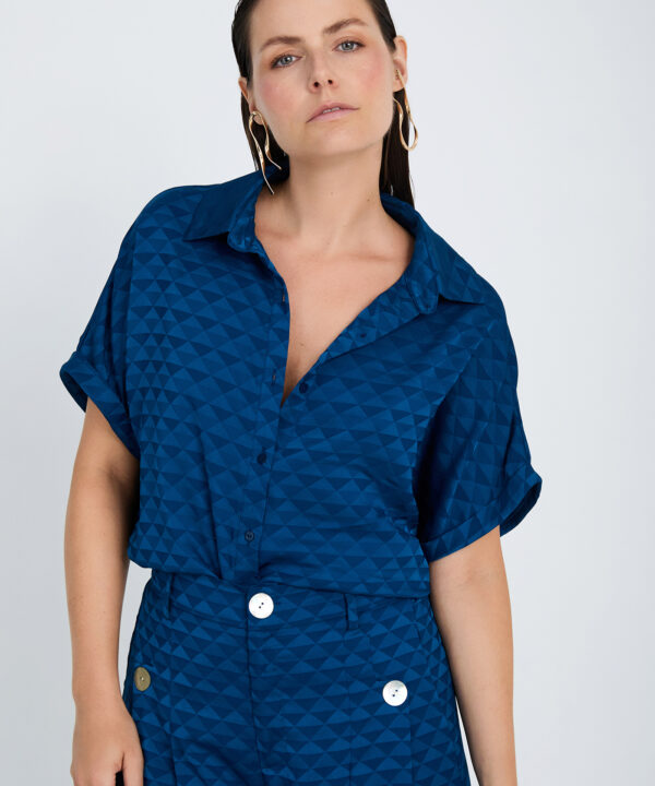 Camisa SKATÏE jacquard geométrico