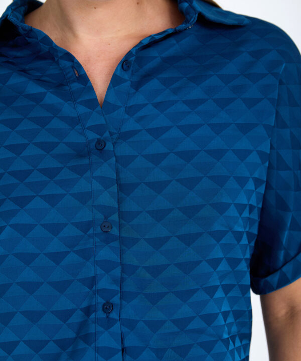 Alternative view of Camisa SKATÏE jacquard geométrico