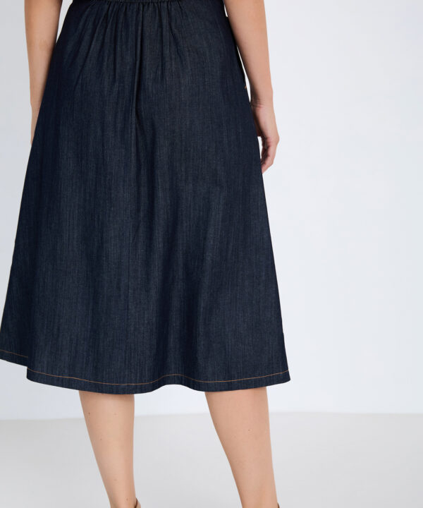 Skatie falda tejana midi azul skatie S05F60MRN 05 e1770580102297
