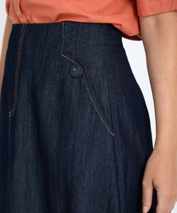 Skatie falda tejana midi azul skatie S05F60MRN 06 e1770580117980