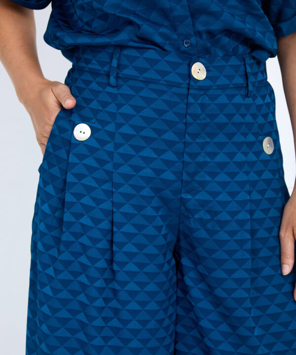 Skatie pantalon jacquard geometrico Skatie S05P159NVY 03 e1770574559260