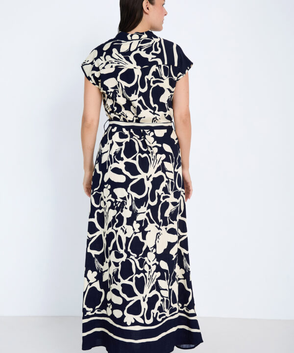 Skatie vestido estampado abstracto azul skatie S102V02NVY 05 e1770576643364