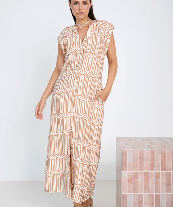 Vestido SKATÏE estampado geométrico