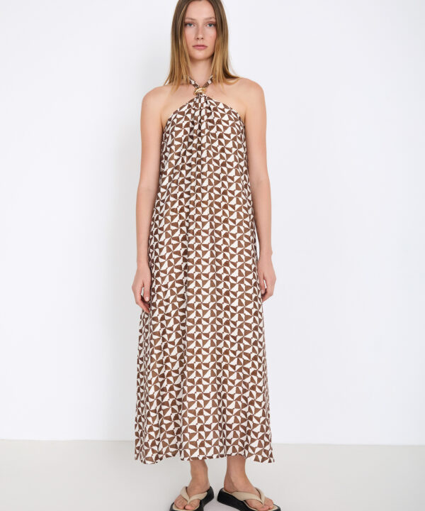 Vestido SKATÏE estampado halter