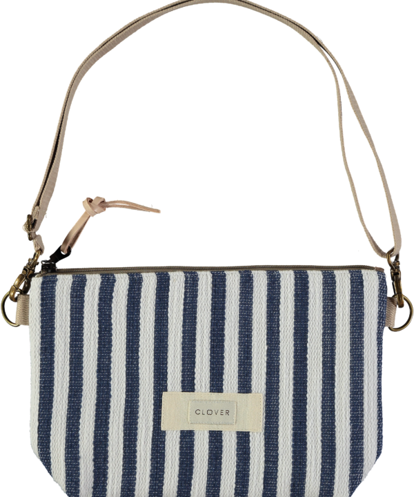Bolso y riñonera Belt CLOVER Bcn Fiyi raya azul