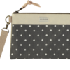 Bolso clutch CLOVER Matilda topos gris