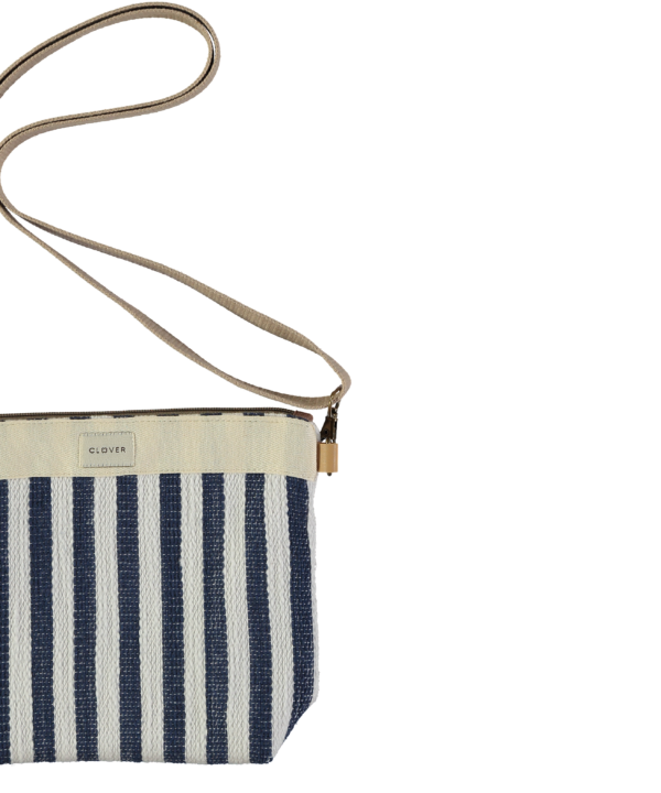Bolso pequeño CLOVER bcn Fiyi raya azul marino