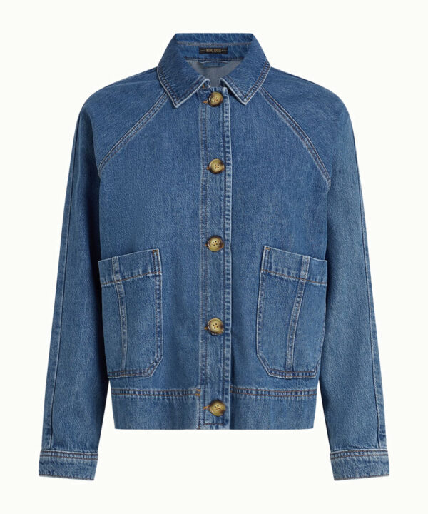 King Louie Espana Penny jacket stone denim cazadora tejana azul claro king Louie 10527 473 F e1772911662580