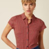 King Louie Espana blusa Bora Bora roja camisa King Louie 10437 655 B e1772914257915