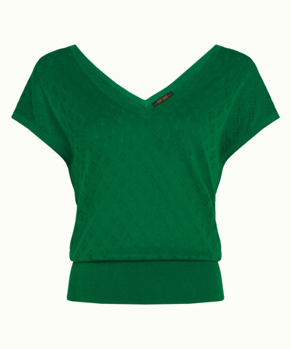 King Louie Espana jersey mateo doble v pico knit top King Louie 10513 257 F