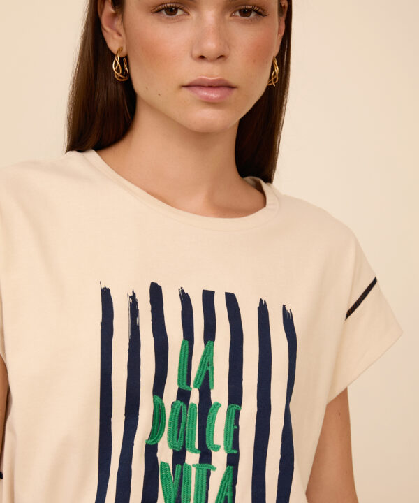 Meisie camiseta estampado la mer meisie M99T03IVY 1 e1774982932933