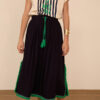 Meisie falda midi con fornituras azul marino meisie M05F89PEN 01 e1774900249361