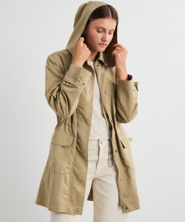 Mus Bombon chubasquero chaqueta parka verde caqui CHA FINLO VERDE 2 e1772394481220