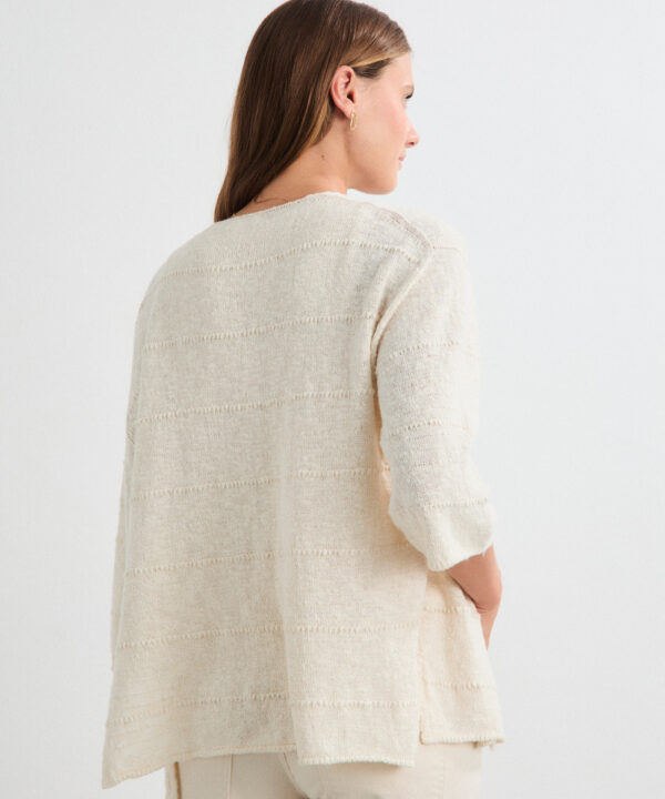 Mus Bombon kimono cardigan punto crudo KIM NUNAVUT CRUDO 3 e1772368301208