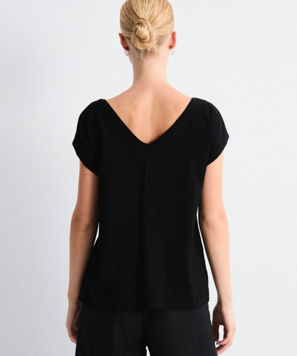 Mus bombon camiseta bimateria negre CTS ROXANA 2 NEGRO 2 e1772367506848