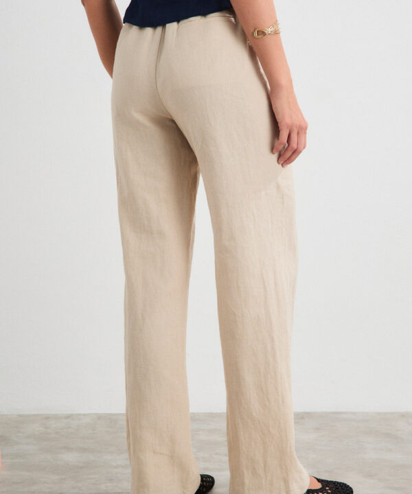 Mus bombon pantalon recto ancho lino PAN AKIRA BEIGE 2 e1772386217605