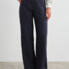 Mus bombon pantalon recto ancho lino azul marino PAN AKIRA NAVY 2 e1772386166805