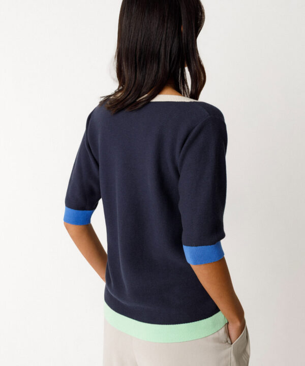 SKFK camiseta lary gots jersey algodon organico azul marino scaled e1774424066846