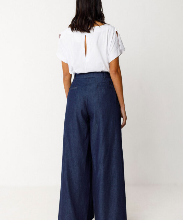 SKFK pantalon ena gots vaquero tejano fino denim azul oscuro scaled e1774513072664