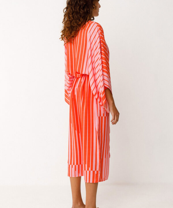 SKFK vestido ligi kimono naranja rosa estilo japones scaled e1774510332233