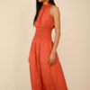 meisie vestido largo tejido jacquard mandarina Meisie M125V07HBS 02 e1774939361212