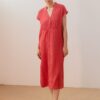 PAN producto basico 2602117Cap Vestido Fresa midi rojo