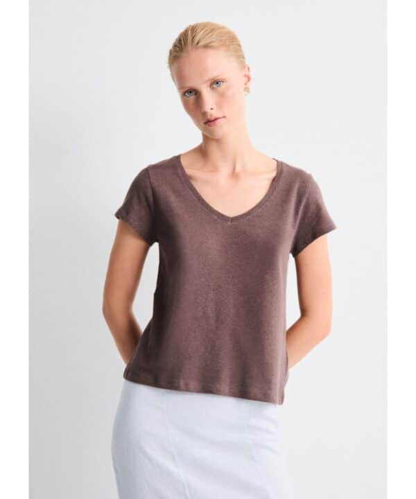 Camiseta escote pico MUS & BOMBON Luzara