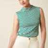Top Dita KING LOUÏE Chopito rayas verde