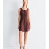 Mus Bombon vestido corto arani marron chocolate