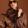 Fular MEISÏE floral bicolor de lurex