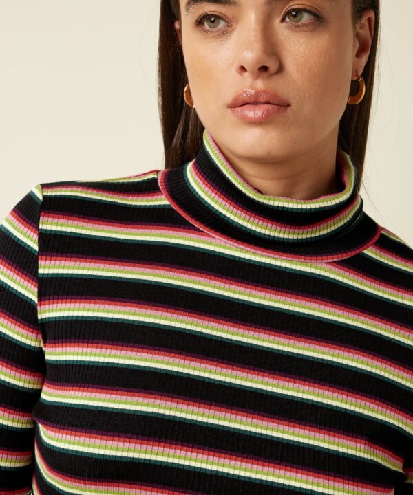 Camiseta Rollneck KING LOUÏE Lottie rayas