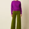 King Louie Espana Pantalones pana Paige pocket baby cord verde oliva 10752253 2