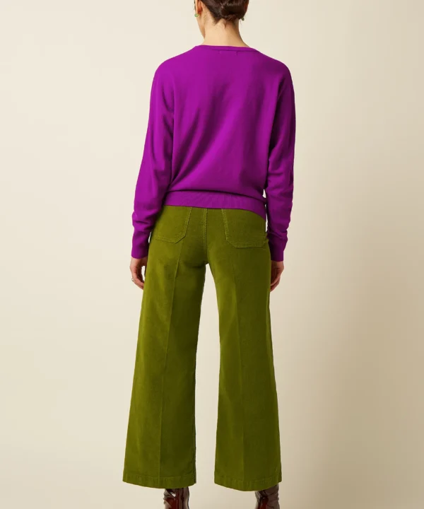 King Louie Espana Pantalones pana Paige pocket baby cord verde oliva 10752253 3