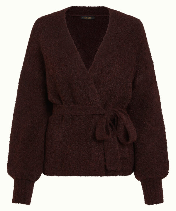 King Louie Espana cardigan granate Loose Boucke knit punto 10894 612 F