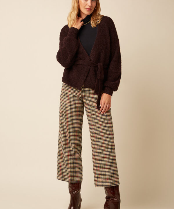 Cardigan Loose KING LOUÏE Boucle granate