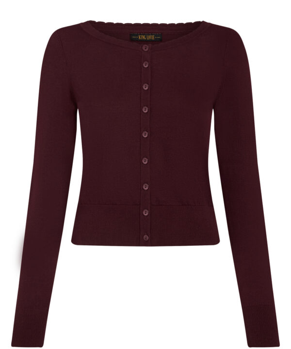 King Louie Espana cardigan granate Ute cardi club 10892 600 F
