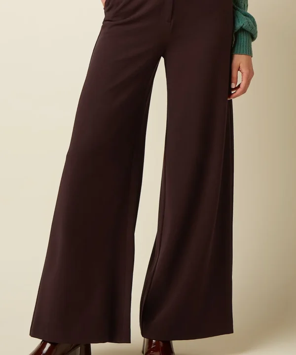 King Louie Espana pantalon peppa pants woven crepe marron 07833572 2