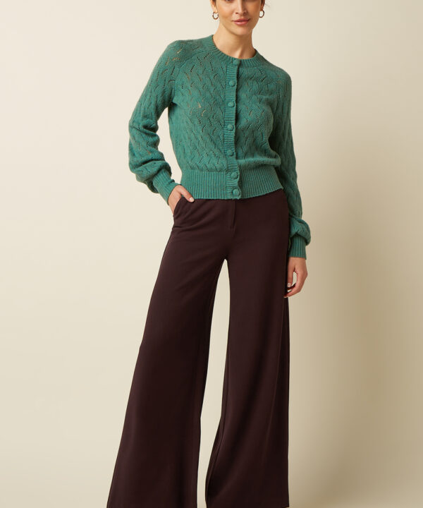 Pantalón Peppa KING LOUÏE Woven crepe marrón