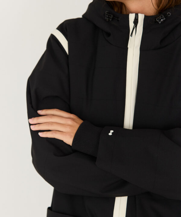 Abrigo SKFK anorak largo negro Garai wct00038 02n 4