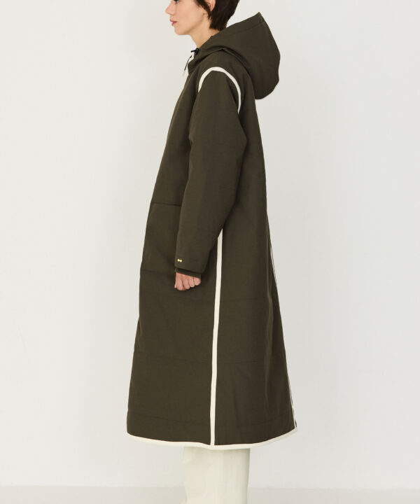 Abrigo SKFK anorak largo taupe verde caqui Garai wct00038 0x9 3