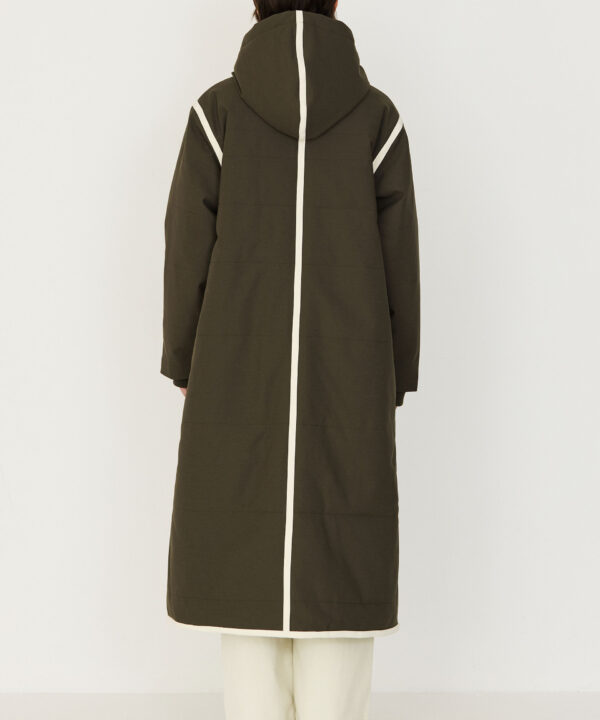 Abrigo SKFK anorak largo taupe verde caqui Garai wct00038 0x9 4