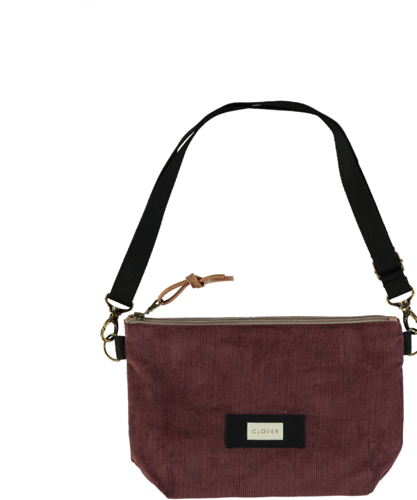 Bolso clover belt Samy pana granate mediano tela ligero 260604 112211