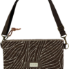 Bolso clover belt Zafiro marron oscuro mediano tela ligero 260604 111949