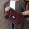 Bolso y riñonera Belt CLOVER Samy pana granate