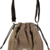 Bolso clover mediano casilda pana beige marron saco 260604 100526