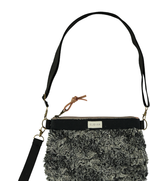 Bolso clutch CLOVER Milu negro