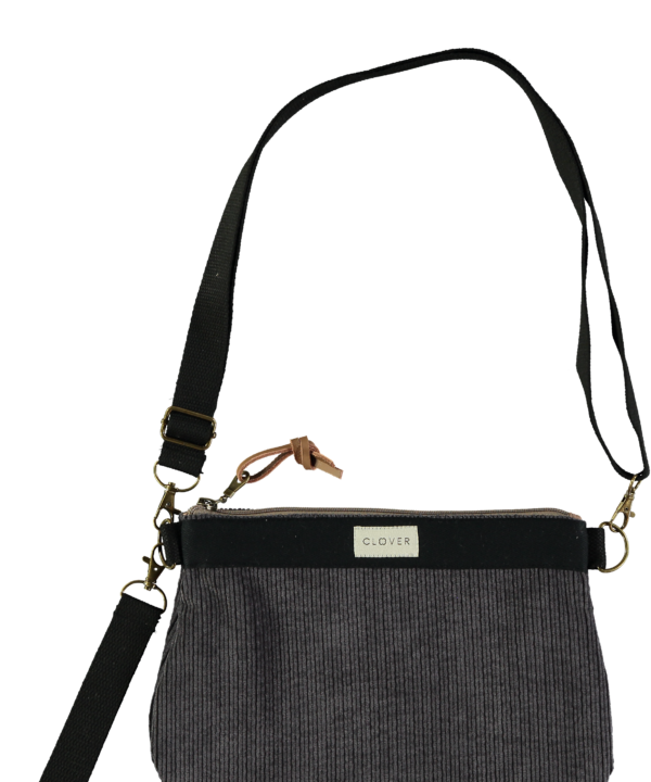 Bolso clutch CLOVER Samy pana negro