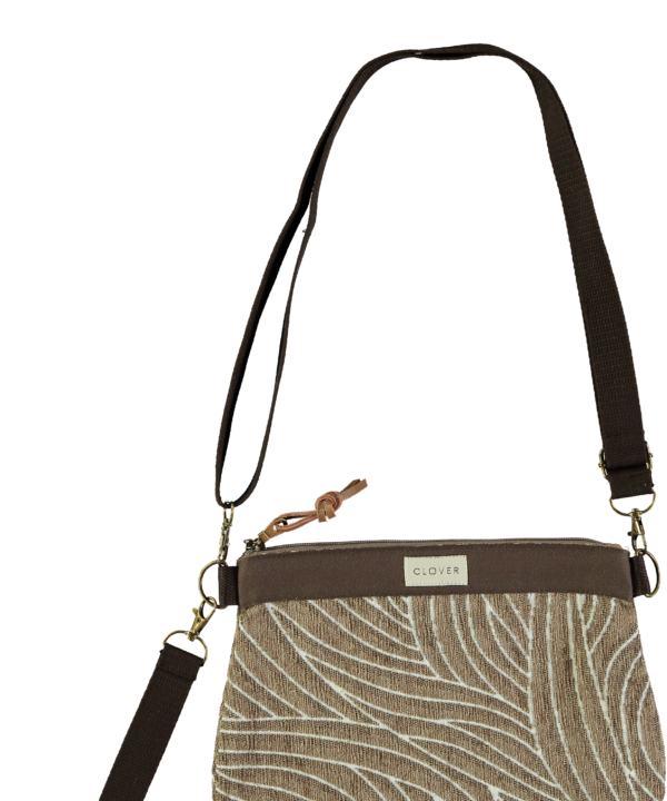 Bolso cluth clover bcn bolso de mano tela zafiro marron 260604 113208