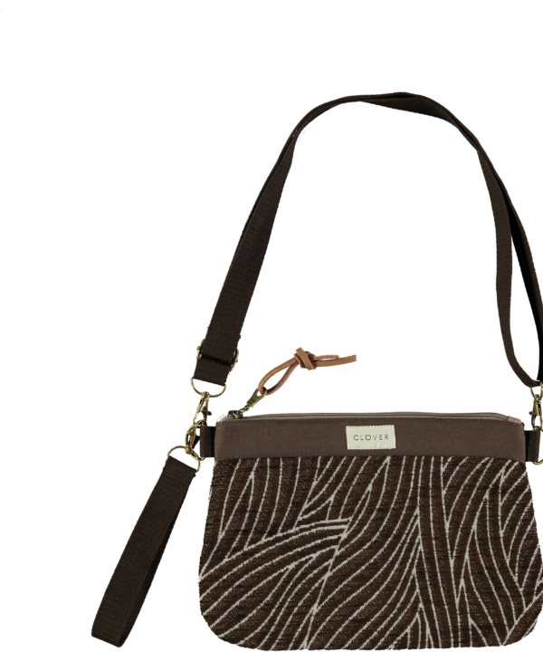 Alternative view of Bolso clutch CLOVER Zafiro